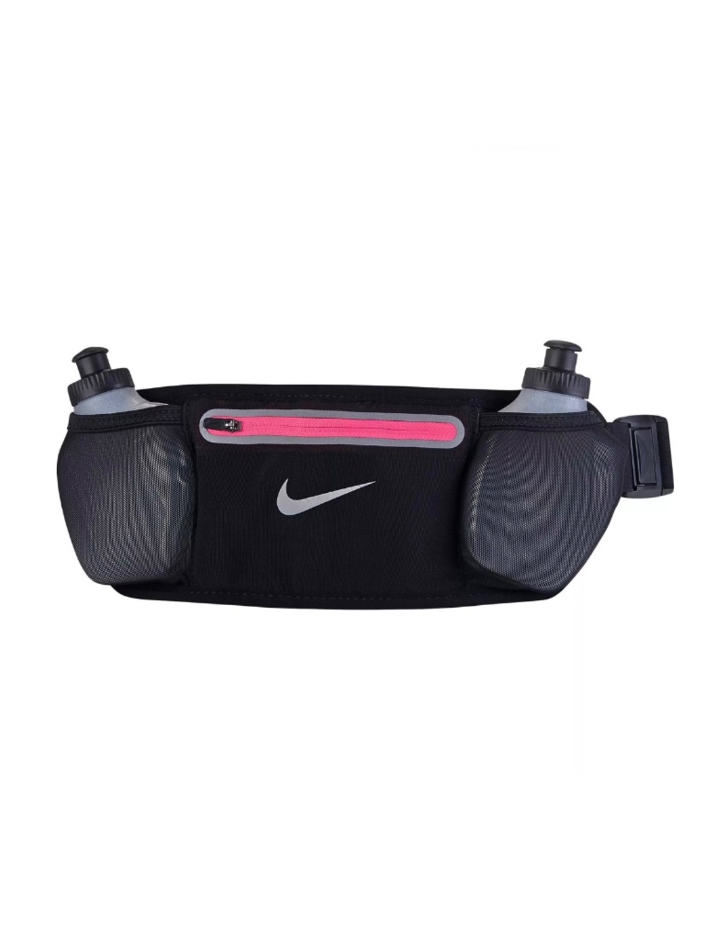 NIKE LEAN 2 Neoprene Reflective Running Waist Pack Belt Black/Pink Pow